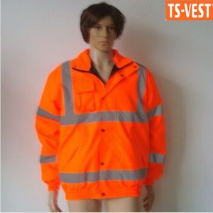 Veste de travail réfléchissante pour homme, en tissu imperméable de qualité supérieure, avec logo personnalisé imprimé, vente en gros 2026 - Product Image 5