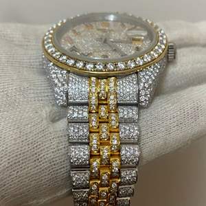 Reloj de Diamantes Cultivados en Laboratorio DEF de Alta Calidad, Diamantes Incoloros, Estilo Hip Hop - Product Image 6