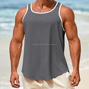 Débardeur Homme Respirant Séchage Rapide Anti-Boulochage avec Motif 3D et Détail Bouton Style Décontracté Écologique - Product Image 4