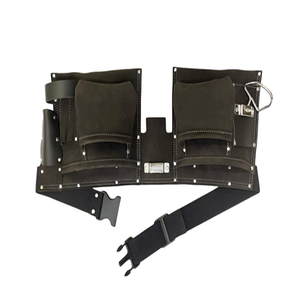 Industrial Grade Suede <b>Leather</b> <b>Tool</b> Pouch Bag Heavy Duty <b>Tool</b> Holder for Workshop and Construction Use - Product Image 3
