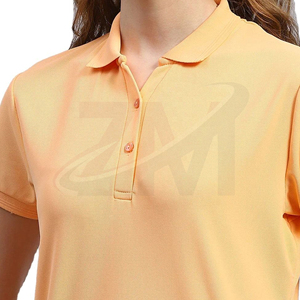 Polo en coton personnalisé pour femmes, fabrication OEM, manches courtes, respirant, confortable, uniforme en gros - Product Image 5