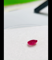 Rubis naturel certifié IGI, taille ovale, 1,46 carats (7,91*6,05*3,12 mm), couleur rouge premium, lustre excellent, origine Mozambique, pierre précieuse pour