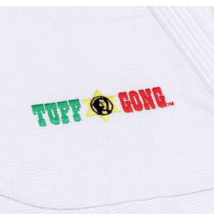 Kimono de Jiu Jitsu Blanco con Tejido Perla y Tejido Dorado (Poliéster/Algodón) para Artes Marciales para Adultos - Product Image 6