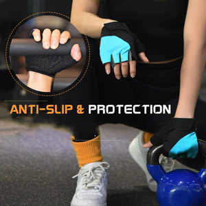 Guantes de Ciclismo Baratos al por Mayor de Fábrica, Guantes Deportivos Transpirables Antideslizantes de Medio Dedo para Fitness, Guantes de Ciclismo con Almohadilla de Gel para Levantamiento de Pesas - Product Image 5