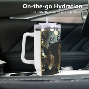 Vaso de acero inoxidable de 40 oz con diseño de bruja para fiesta de Halloween - Product Image 3