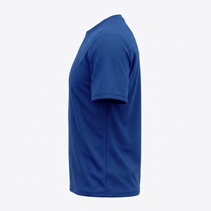 เสื้อยืดกีฬาสีน้ำเงินแบบกำหนดเองสำหรับผู้ชาย แขนสั้น คอกลม เสื้อฝึกซ้อม ชุดทีม ชุดออกกำลังกาย - Product Image 5