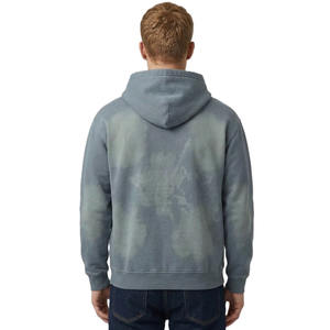 Sudadera con capucha para hombre con cremallera, de algodón y forro polar, estilo oversize, efecto vintage, ropa urbana, proveedor de prendas de vestir para producción a granel - Product Image 3