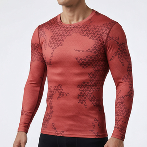 Maillot de bain anti-UV à manches longues pour homme, personnalisé, de haute qualité, avec logo imprimé par transfert thermique sur le devant, séchage rapide - Product Image 6