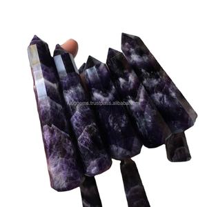 Améthyste naturelle Jumbo Point Tower sculptée Feng Shui Reiki Pierre précieuse de guérison pour la méditation Métaphysique Artisanat décoratif Souvenir - Product Image 1