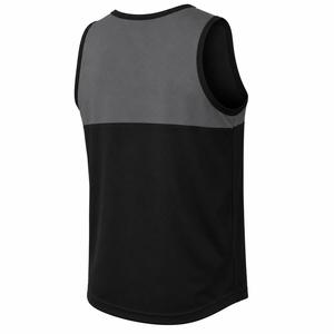 <b>Men's</b> <b>Black</b> Gray Sporty Fit O-Neck Sleeveless <b>Tank</b> <b>Top</b> Knitted Polyester Eco-Friendly Breathable Quick Dry Workout - Product Image 5
