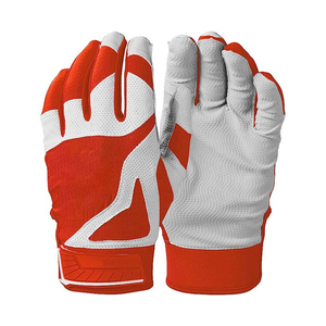 Gants de frappe de baseball unisexes pour adultes de haute qualité, 100 % cuir, respirants, fermeture auto-agrippante, confortables et légers - Product Image 1