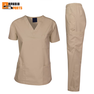 Uniformes Médicos de Spandex Tejido, Diseños Modernos, Estilo Nuevo, Conjuntos de Uniformes para Enfermeras, Uniformes Unisex para Uso Hospitalario, Venta al Por Mayor - Product Image 3
