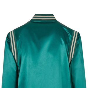 New Arrival Women's Hip Hop Satin PU Leather Bomber <b>Jacket</b> <b>Mandarin</b> <b>Collar</b> Short Raw Breathable High Street Style for Winter - Product Image 3