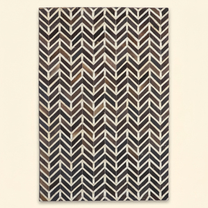 Alfombra DECORDEC Moderna con Diseño Floral Damasco, Tejida a Mano con Lana, Ecológica, Antideslizante, Pelo Grueso Mediano, para Dormitorio, Baño, Hotel, Sala de Estar - Product Image 1