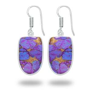 <b>Top</b> Selling Classic Cute Drop <b>Earrings</b> Multi Shape Cut Purple Turquoise Fine Dangle Engagement Party Anniversary Gifts - Product Image 4