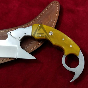 Cuchillos de hoja fija DIY de la mejor calidad con mango de madera, opciones de color personalizado y OEM - Hecho en Pakistán - Product Image 6
