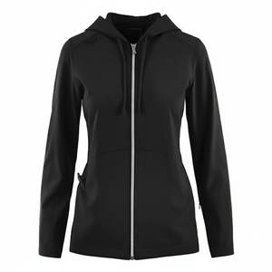 Blouse médicale à capuche en tissu extensible couleur personnalisée pour femme, veste zippée intégrale, uniforme d'infirmière, manteau d'hôpital dentaire, blouses de médecin - Product Image 5