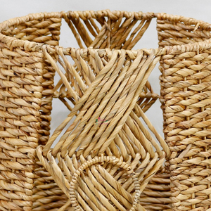 Cesta de Almacenamiento de Jacinto de Agua para Decoración del Hogar, Juego de 3 Cubiertas para Macetas con Asas - Product Image 4