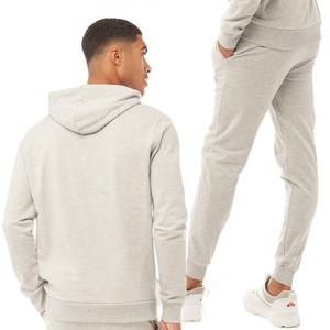 Conjunto Deportivo con Capucha para Hombre, Color Gris Claro, Manga Larga, Pantalones Deportivos Casuales con Bolsillos Laterales, Transpirable, para Otoño - Product Image 2