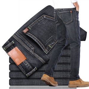Men's Stylish High Street Pencil <b>Jeans</b> Breathable Lightweight Cotton Eco-Friendly Mid <b>Waist</b> Regular Fit Stretch OEM - Product Image 5