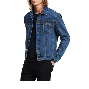Chaqueta de Mezclilla Gruesa con Forro Polar para Hombre, Tallas Grandes, de Alta Calidad, para Exportación - Product Image 1