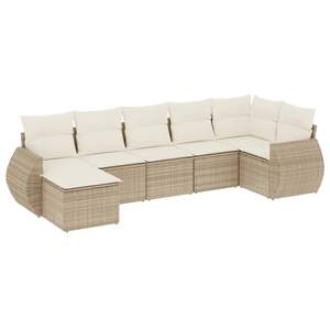 Ensemble de canapés de patio beige pour jardin, pour divertissements en plein air - Product Image 2
