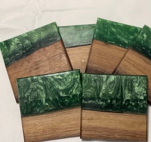 Latest Design Customized Color Resin and Wood Custom Design Best <b>Coasters</b> <b>for</b> <b>Drink</b> Coffee Tea <b>for</b> Office & Home - Product Image 1