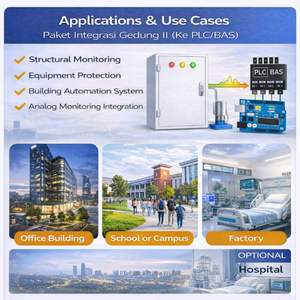 Capteur de tremblement de terre Toyo Automation de haute qualité, sortie analogique 4-20 mA, PLC/BAS |   Système de détection sismique industriel - Prise - Product Image 3