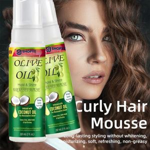 Mousse para el Cabello en Oferta, Fórmula de Fijación y Brillo con Control del Frizz, Brillo Restaurador, Envoltura/Estilizador para Cabello con Aceite de Oliva y Aceite de Coco - Product Image 5