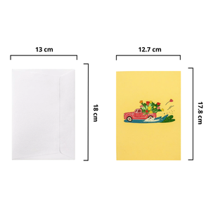 Tarjeta floral 3D emergente con narcisos amarillos y blancos en cesta, tarjeta de felicitación de Pascua hecha a mano en papel, tarjetas de felicitación 3D hechas a mano - Product Image 2