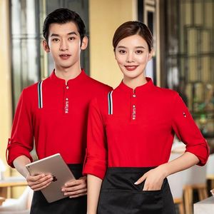 เสื้อเชฟชายหญิง สวมใส่สบาย ระบายอากาศได้ดี เหมาะสำหรับครัว โรงแรม ร้านอาหาร ร้านกาแฟ บริการจัดเลี้ยง พนักงานเสิร์ฟ เสื้อทำงาน - Product Image 2