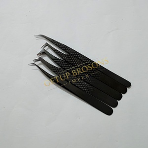 แหนบดึงขนตา Getup Brosons Impex Black Plasma Isolation/Volume/90/45 องศา ด้ามจับเพชร/เรียบ สแตนเลสสตีล ผิวเรียบเนียน - Product Image 6