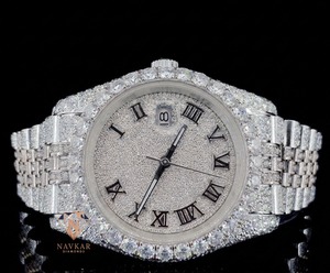 Montre en argent sterling 925 avec diamants Moissanite, best-seller, pour les vacances d'été à la plage, disponible en quantité en gros - Product Image 2