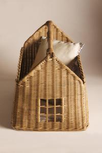 Cesta de juguetes de ratán con forma de casa, cesta decorativa de mimbre para almacenamiento, organizador para la habitación de los niños, fabricada en Vietnam. - Product Image 5