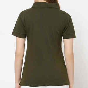 เสื้อผู้หญิงผ้าฝ้าย 100% ทรงวินเทจเข้ารูป แขนสั้น ผ้าถัก ออกแบบโลโก้ของคุณเองได้ บริการ OEM - Product Image 3