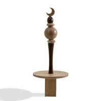 Décoration de table lune de Ramadan en bois de qualité supérieure, ornement croissant fait main, accent décoratif islamique pour la maison, décoration de festival musulman, vente en gros