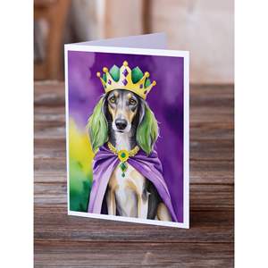 Saluki King of Mardi Gras แปลก A7บัตรอวยพรเปล่าแพ็ค8ซอง5x7ขนาดโน้ต - Product Image 2