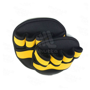 OEM Custom Weightlifting Grip Pads with Silicone Anti-Slip Surface, Adjustable Hand Pads for Weightlifting, Gym, Deadlift - Product Image 2