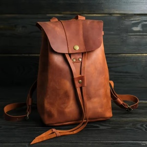 High Quality Vintage PU Waterproof Hiking Outdoor Custom Stylish Lightweight Large Capacity <b>Backpack</b> Best Price - Product Image 1