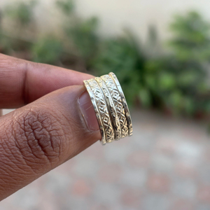 High Quality 925 Sterling Silver Classic Vintage Wedding <b>Spinner</b> <b>Ring</b> for Women Men Gift Jewelry - Product Image 1