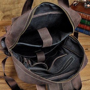 Best Quality Original Leather <b>Waterproof</b> Heavy Duty Unisex Travel Casual <b>Backpack</b> Daypack Rucksack Fashion College <b>School</b> Bags - Product Image 6