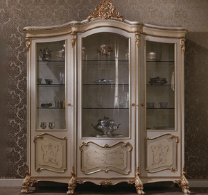 ชุดโต๊ะรับประทานอาหารรูปวงรีไม้สักสีขาวแบบหรูหราเป็นมิตรกับสิ่งแวดล้อม เฟอร์นิเจอร์แกะสลักสไตล์ยุโรปสำหรับห้องรับประทานอาหาร โรงแรม ผลิตในอินโดนีเซีย - Product Image 6