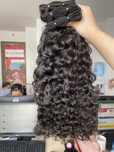 ราคาถูกมัดผมหยักหยักพม่าจับคู่ดึงผมดิบ - Product Image 4