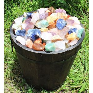 Lote a granel de 1000 quilates de piedras naturales brutas brasileñas, mezcla de rocas y cristales sueltos de la naturaleza - Product Image 5