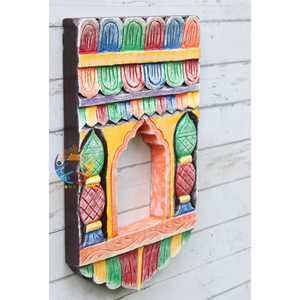 Photo de famille arc-en-ciel cadre photo en bois beau panneau mural en bois magasin d'artisanat indien - Product Image 2