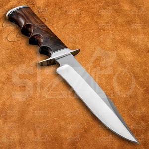 Cuchillo de Caza y Camping de 10 Pulgadas, Hecho a Mano, con Punta de Clip, Acero D2 Oakmont, Cuchillo EDC Utilitario OEM con Funda de Cuero, el Mejor Regalo - Product Image 2