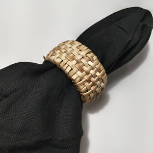 Colourful Rhombus Natural Rattan <b>Napkin</b> Rings Sustainable and Elegant Table Setting for Any Formal or Casual Occasion for <b>Party</b> - Product Image 6