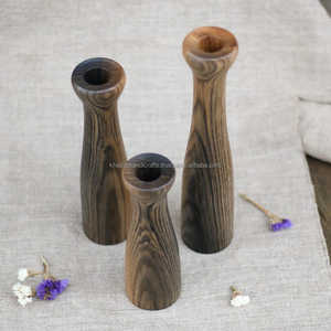 <b>Decorative</b> Wooden Tea Light Holder with Carved Floral Pattern Perfect for Rustic Home Interiors and <b>Table</b> <b>Decoration</b> - Product Image 2