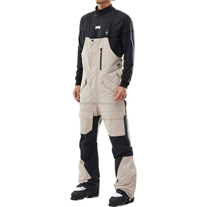 Wholesale price Women's Leopard Print Ski Bib Pants Waterproof Insulated Snowboard Overalls Zip Front Jumpsuit Material Adult - Product Image 6