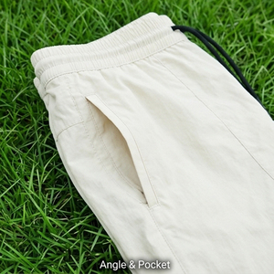 Shorts coupe-vent personnalisés unisexes en polyester/nylon imperméables, séchage rapide, respirants, style hip-hop, taille à cordon de serrage - Product Image 6
